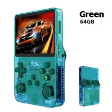 R36S Retro Handheld Console – Portable Retro Gaming, 3.5” IPS Display, 64GB/128GB